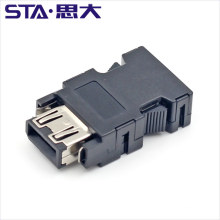 Connecteur d&#39;E/S série au pas de 2,00 mm fil à fil à souder connecteur IEEE1394 10 broches